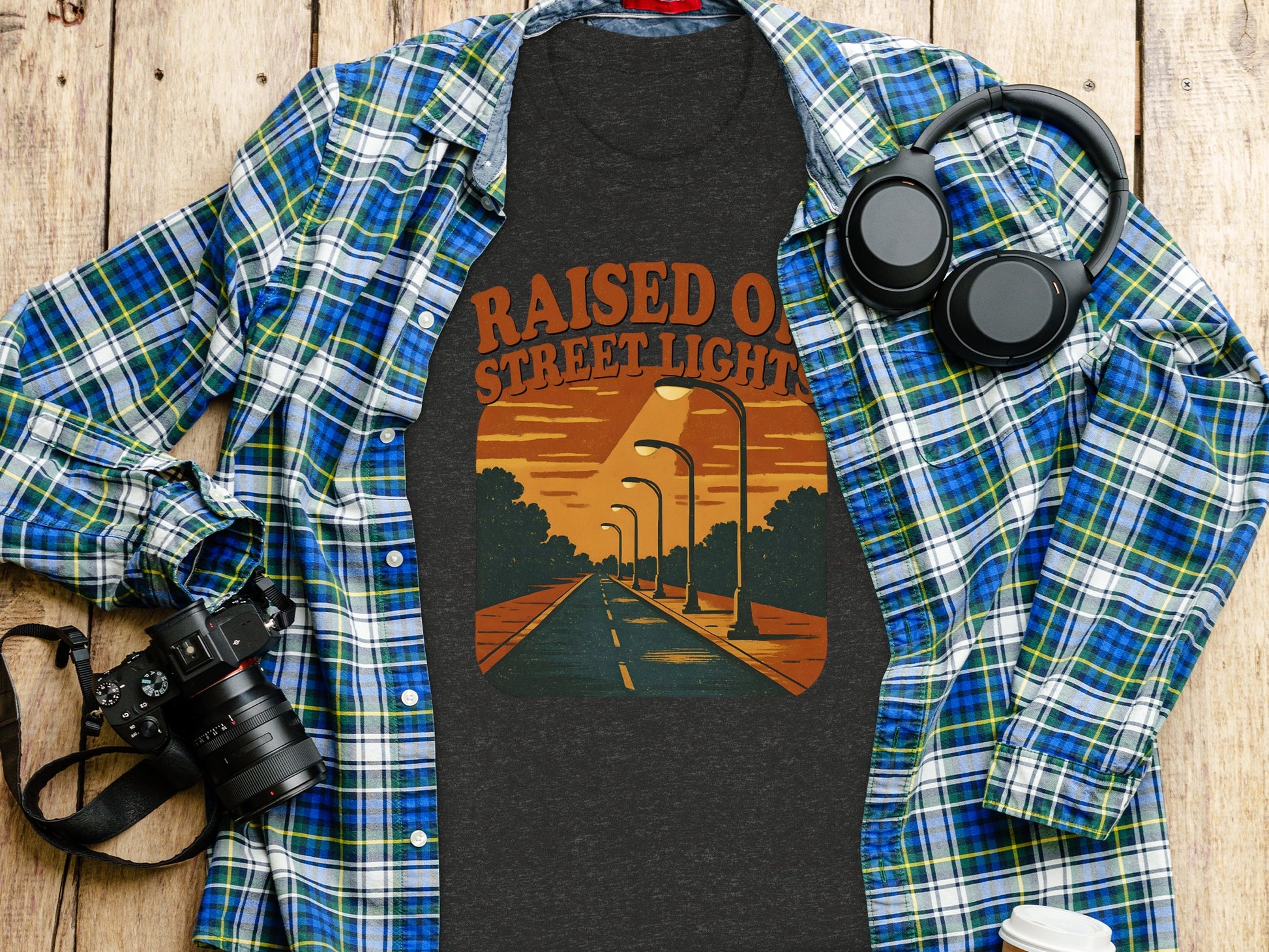 Raised on Street Lights Graphic T-Shirt Product