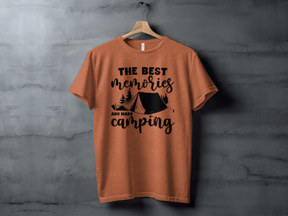 The Best Memories Are Made Camping Outdoors T-Shirt T-Shirt - Outdoor & Adventure Collection - Mile Marker 16 Gear by Cloud 16 Clothing Co.