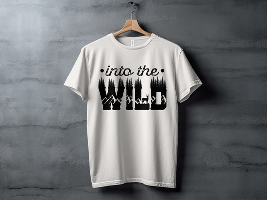 Into The Wild Outdoor Adventure Nature Inspired Graphic T-Shirt T-Shirt - Outdoor & Adventure Collection - Mile Marker 16 Gear by Cloud 16 Clothing Co.