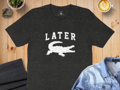 Later Crocodile Graphic T-Shirt Casual Wear