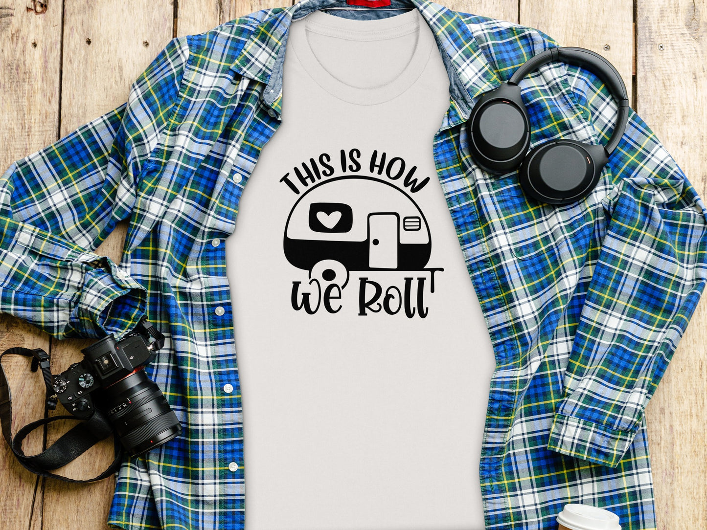 This is How We Roll Camper Graphic For Adventurers T-Shirt T-Shirt - Outdoor & Adventure Collection - Mile Marker 16 Gear by Cloud 16 Clothing Co.