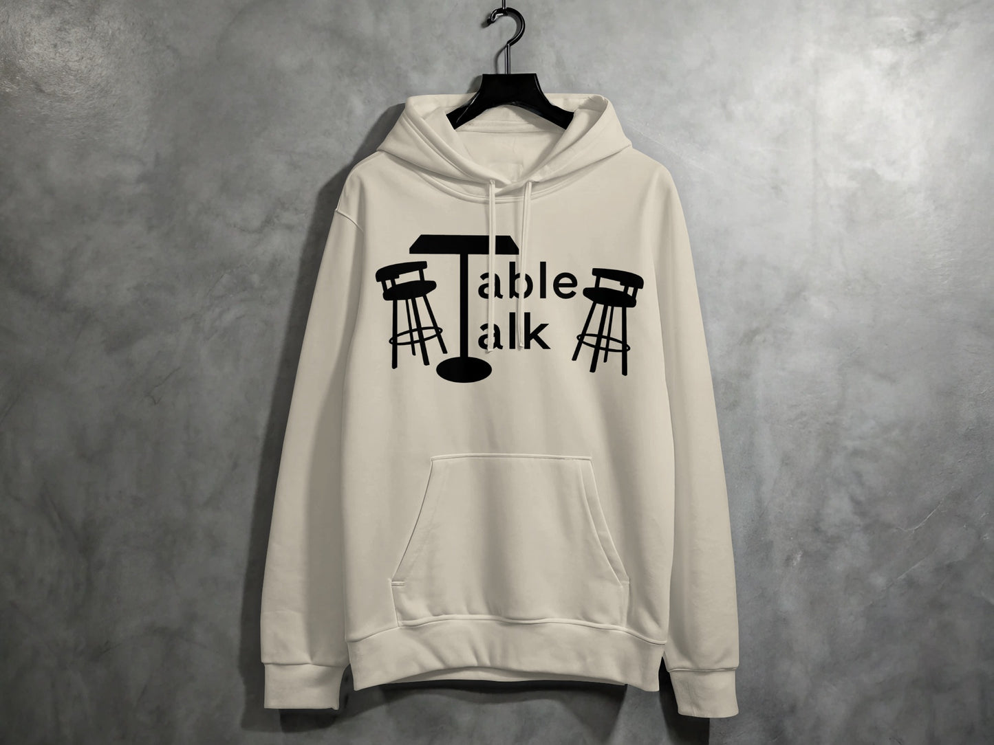Unique Table Talk Graphic Design Hoodie Product