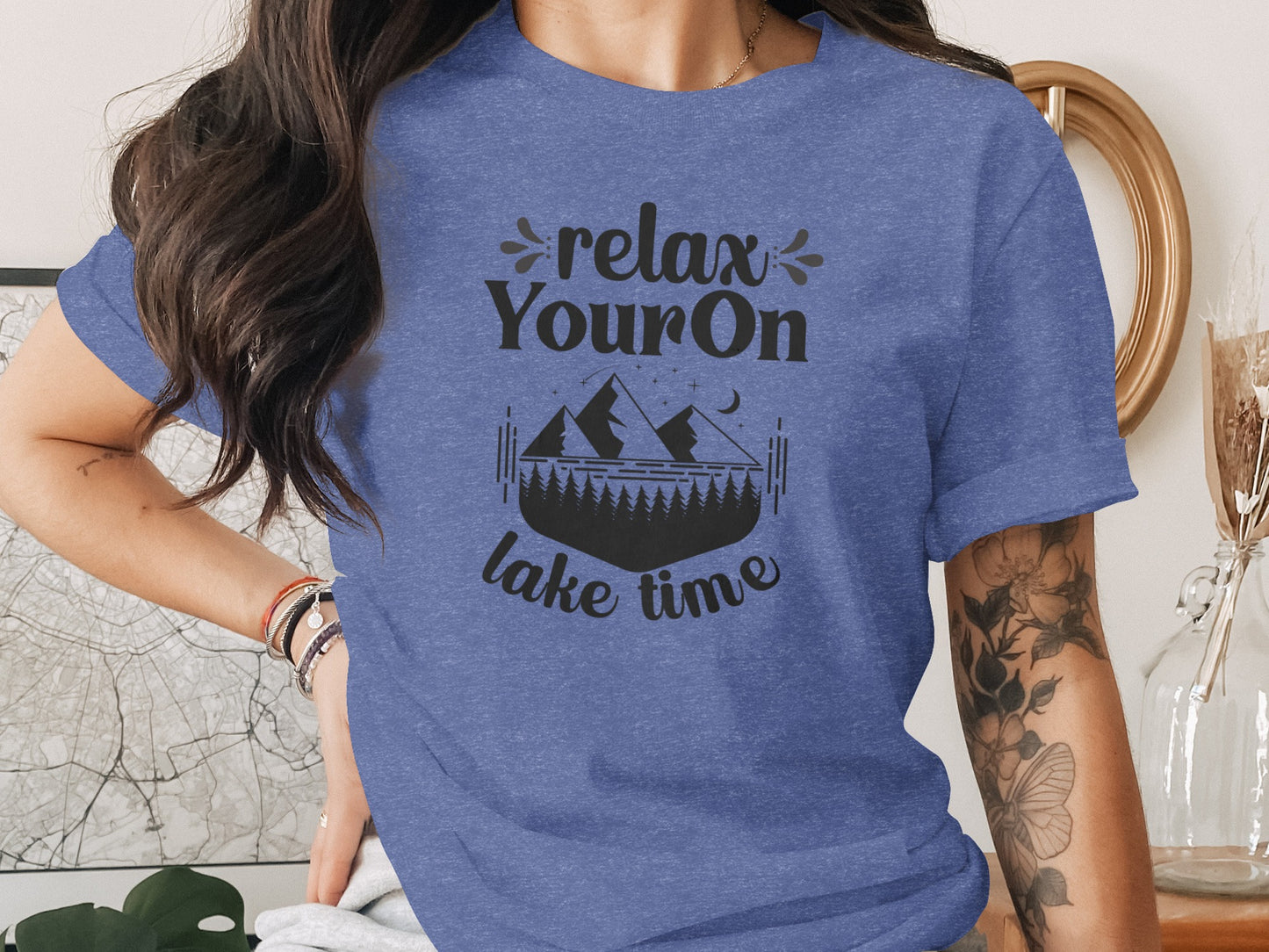 Relax Your On Lake Time Camping Outdoors Nature T-Shirt T-Shirt - Outdoor & Adventure Collection - Mile Marker 16 Gear by Cloud 16 Clothing Co.