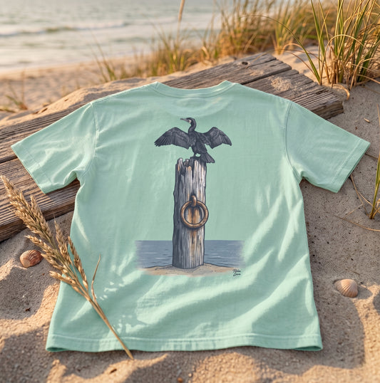 Puka Luna - Pier Post Cormorant Graphic Tee