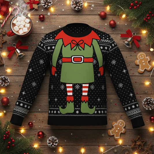 Elf Sweater - Ultra-Soft Jacquard Knit Crew Neck