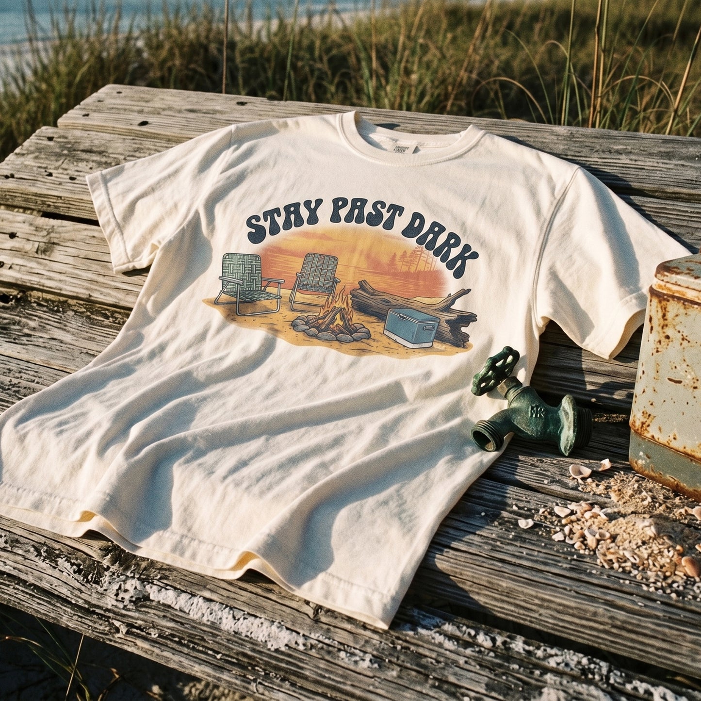 Puka Luna - Stay Past Dark Campfire Graphic Tee