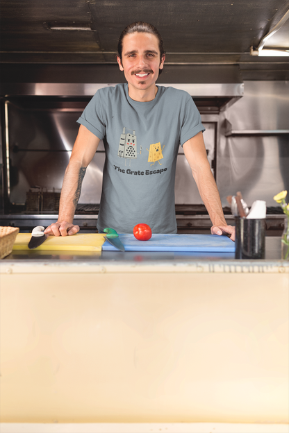 The Grate Escape - Funny Cheese Pun T-Shirt for Food Lovers