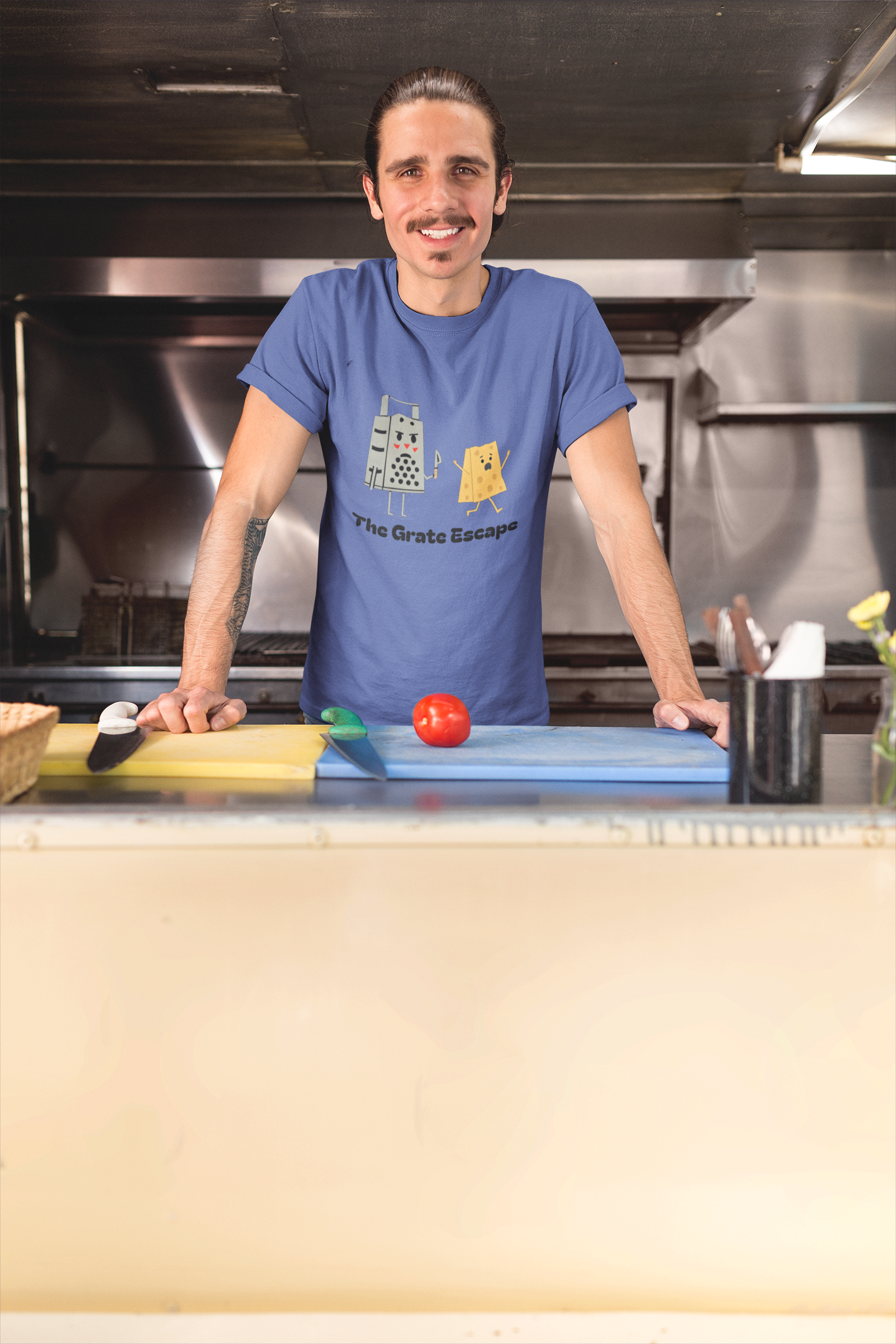 The Grate Escape - Funny Cheese Pun T-Shirt for Food Lovers