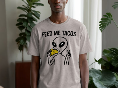 Feed Me Tacos Alien Graphic T-Shirt Product