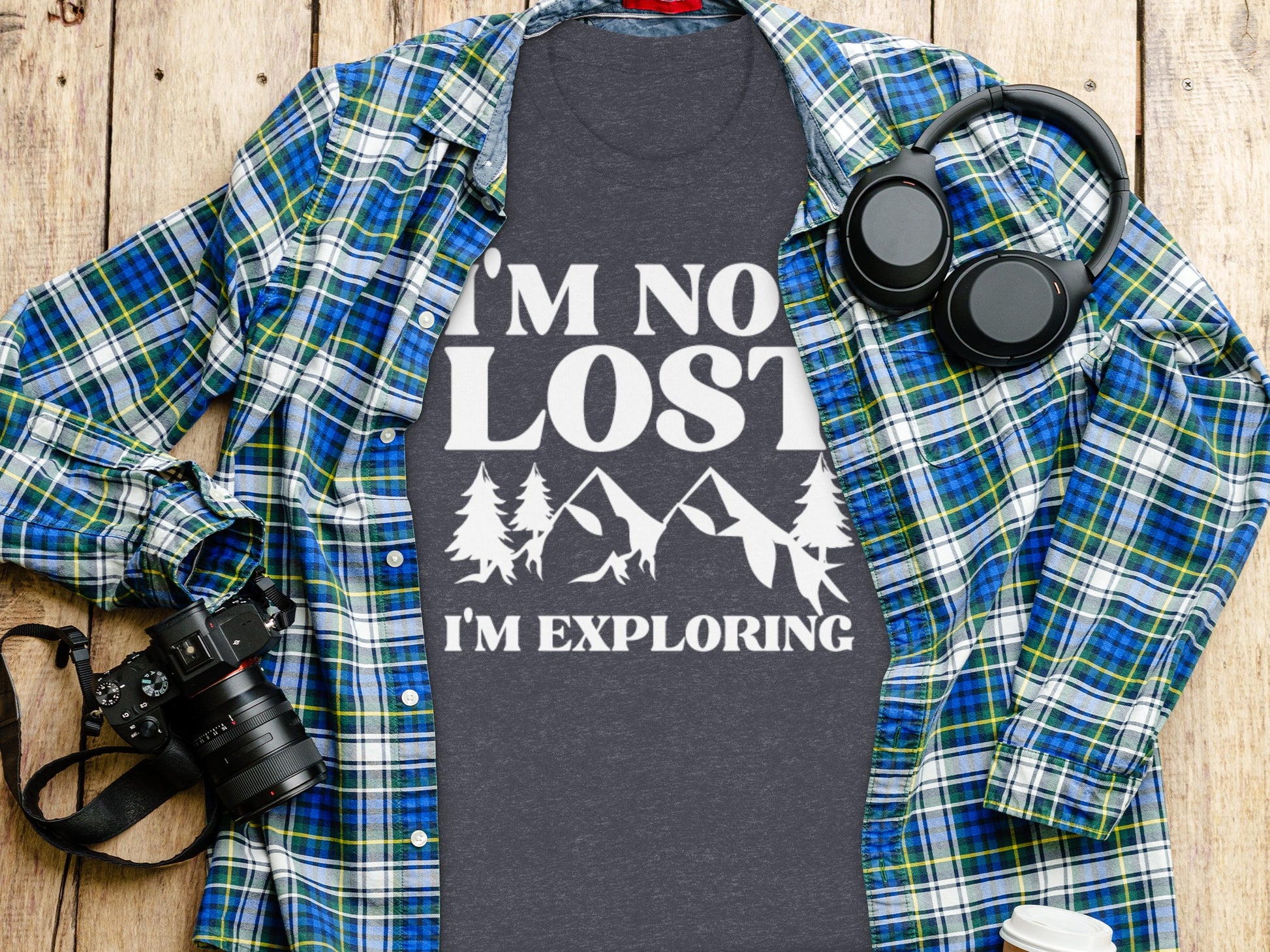 I Am Not Lost I Am Exploring Outdoors Nature T-Shirt T-Shirt - Outdoor & Adventure Collection - Mile Marker 16 Gear by Cloud 16 Clothing Co.