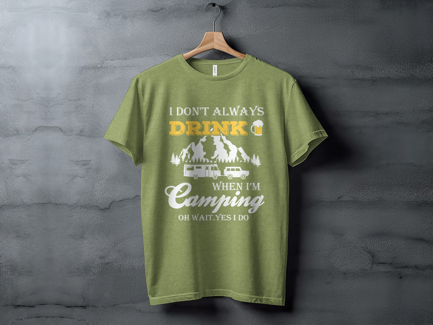 Camping Trip Funny Drinking Quote Graphic Adventure T-Shirt T-Shirt - Outdoor & Adventure Collection - Mile Marker 16 Gear by Cloud 16 Clothing Co.