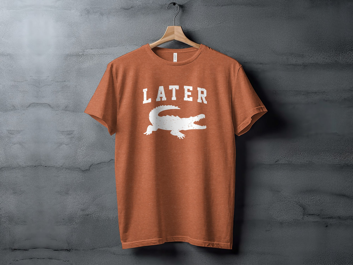 Later Crocodile Graphic Print Casual Wear T-shirt