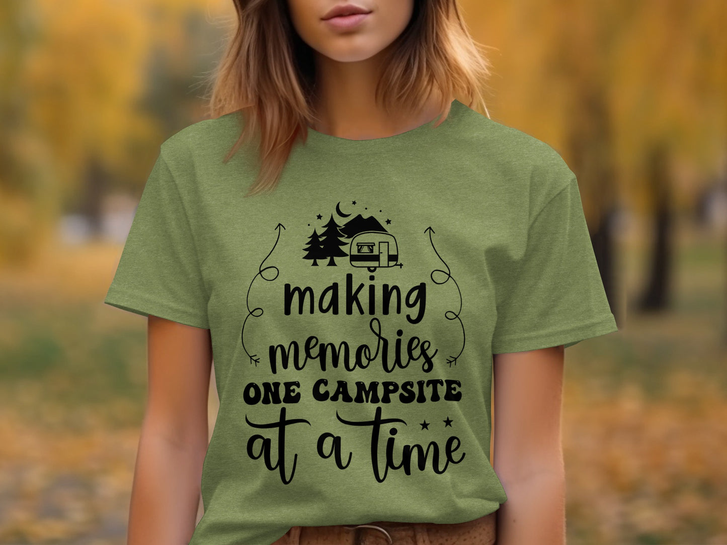 Making Memories One Campsite At A Time Camping T-Shirt T-Shirt - Outdoor & Adventure Collection - Mile Marker 16 Gear by Cloud 16 Clothing Co.