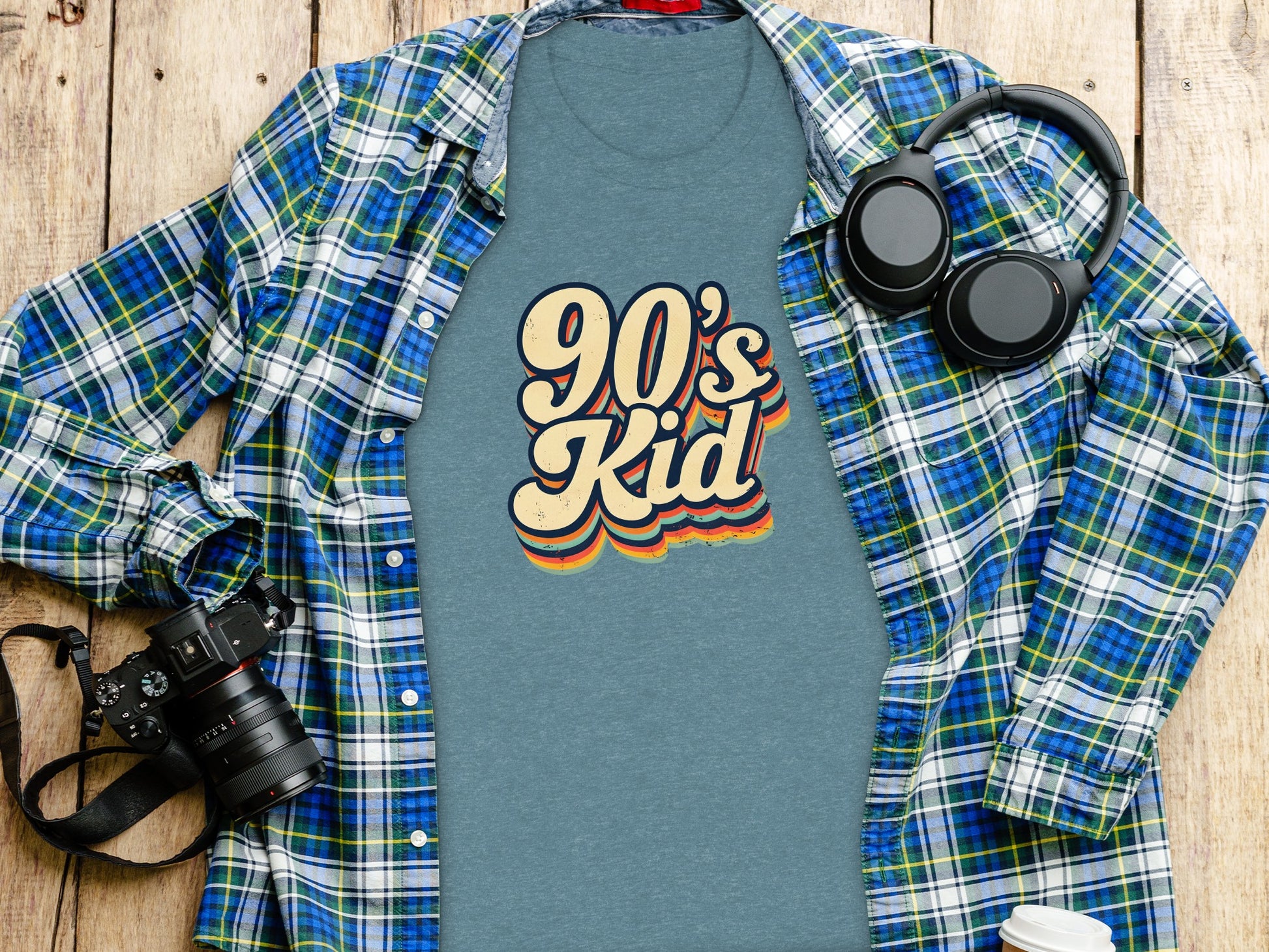 Nostalgic 90's Kid Graphic Tee for Retro Lovers Shirt