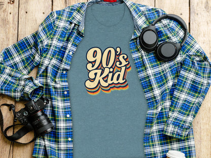 Nostalgic 90's Kid Graphic Tee for Retro Lovers Shirt
