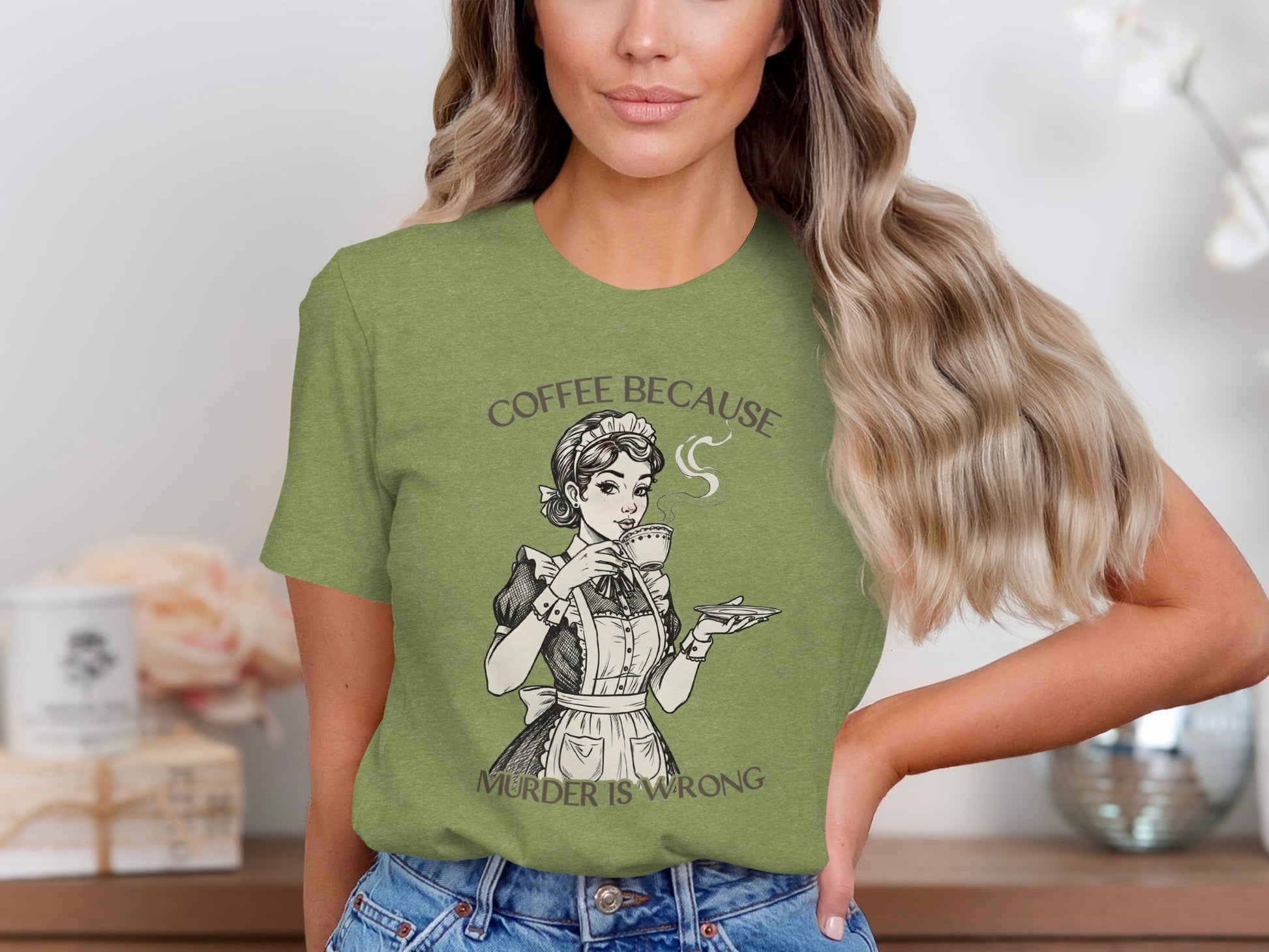 Coffee Because Murder Is Wrong T-Shirt