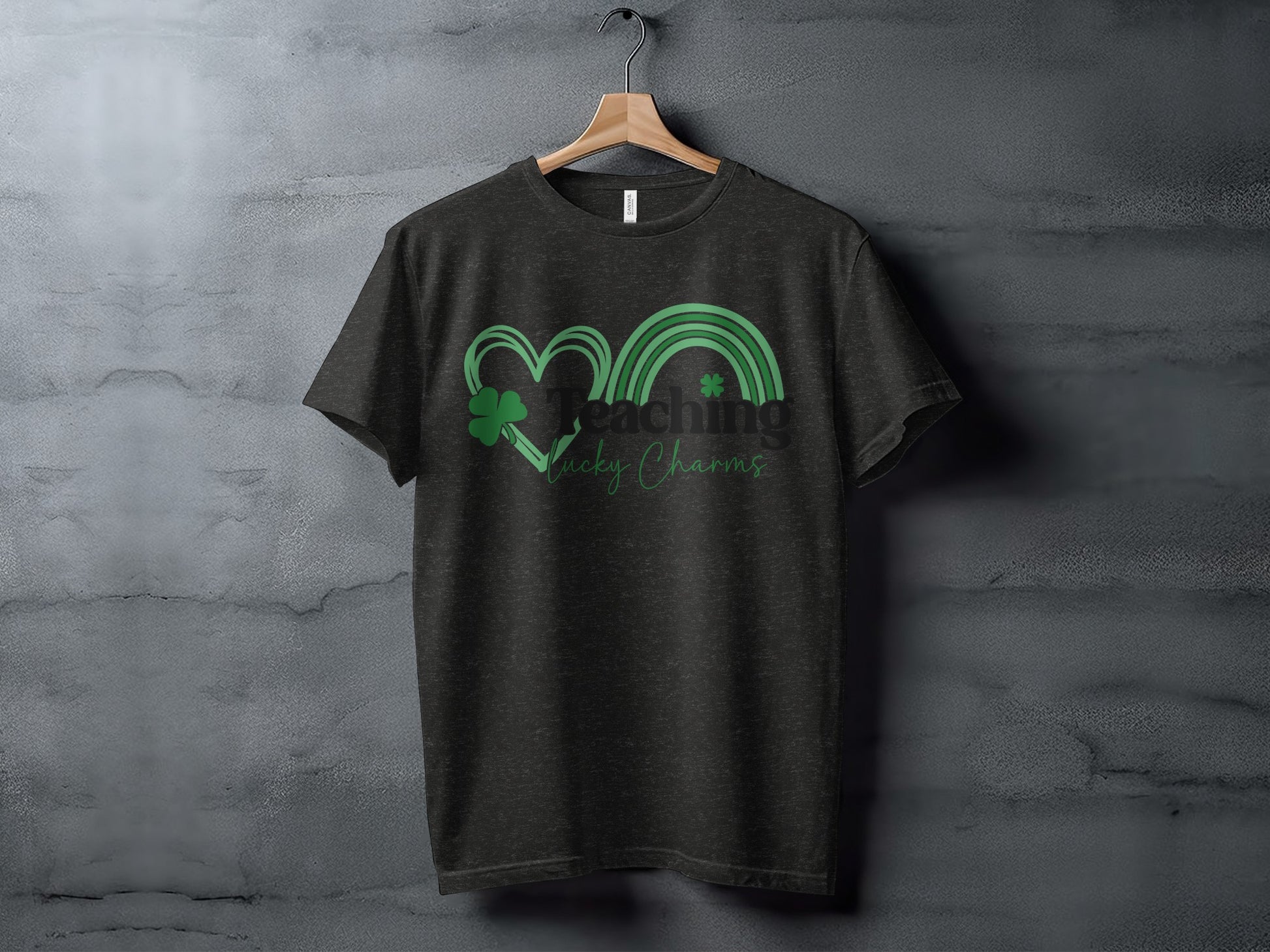 Teaching Lucky Charms Heart Rainbow Graphic Shirt