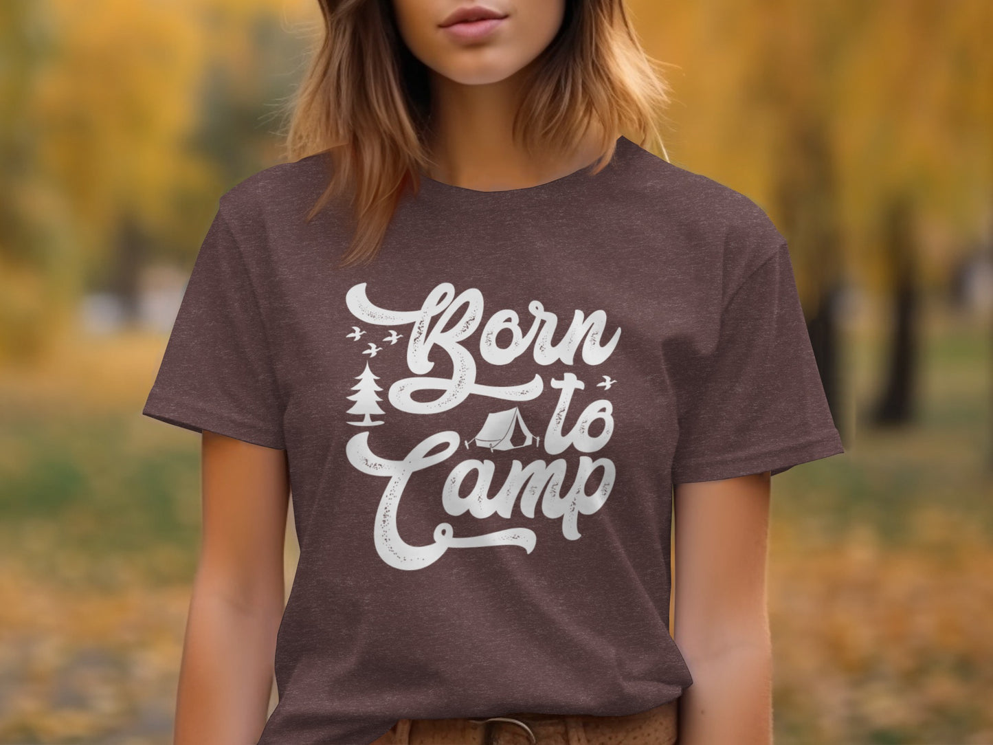 Born To Camp Vacation Hiking Nature Outdoors Fun T-Shirt T-Shirt - Outdoor & Adventure Collection - Mile Marker 16 Gear by Cloud 16 Clothing Co.