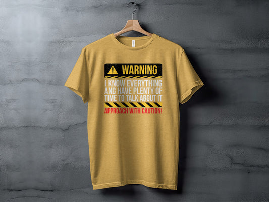 WARNING Plenty of Time to Talk About It T-Shirt