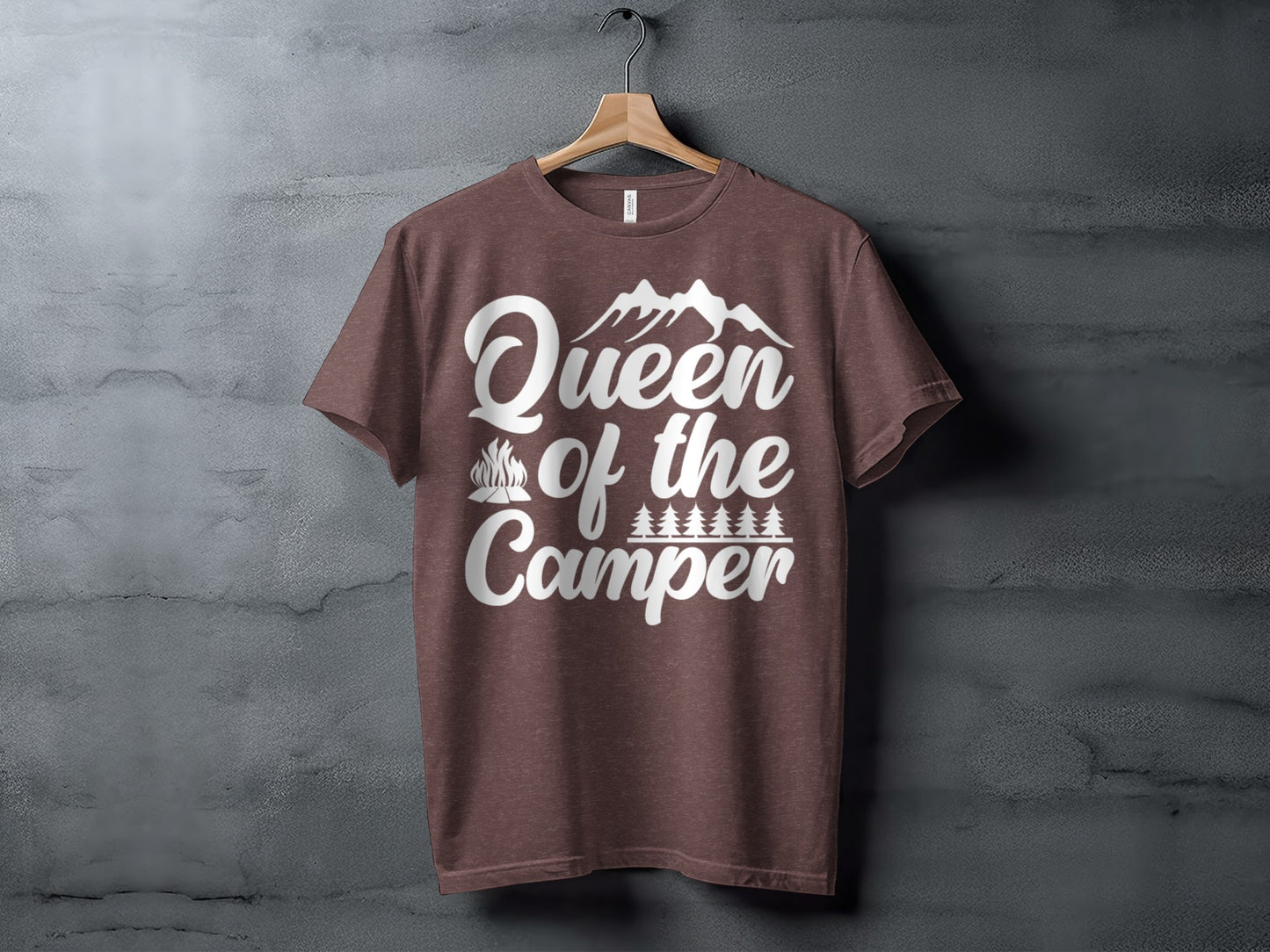 Queen of the Camper Graphic Print Camping Lover T-Shirt T-Shirt - Outdoor & Adventure Collection - Mile Marker 16 Gear by Cloud 16 Clothing Co.