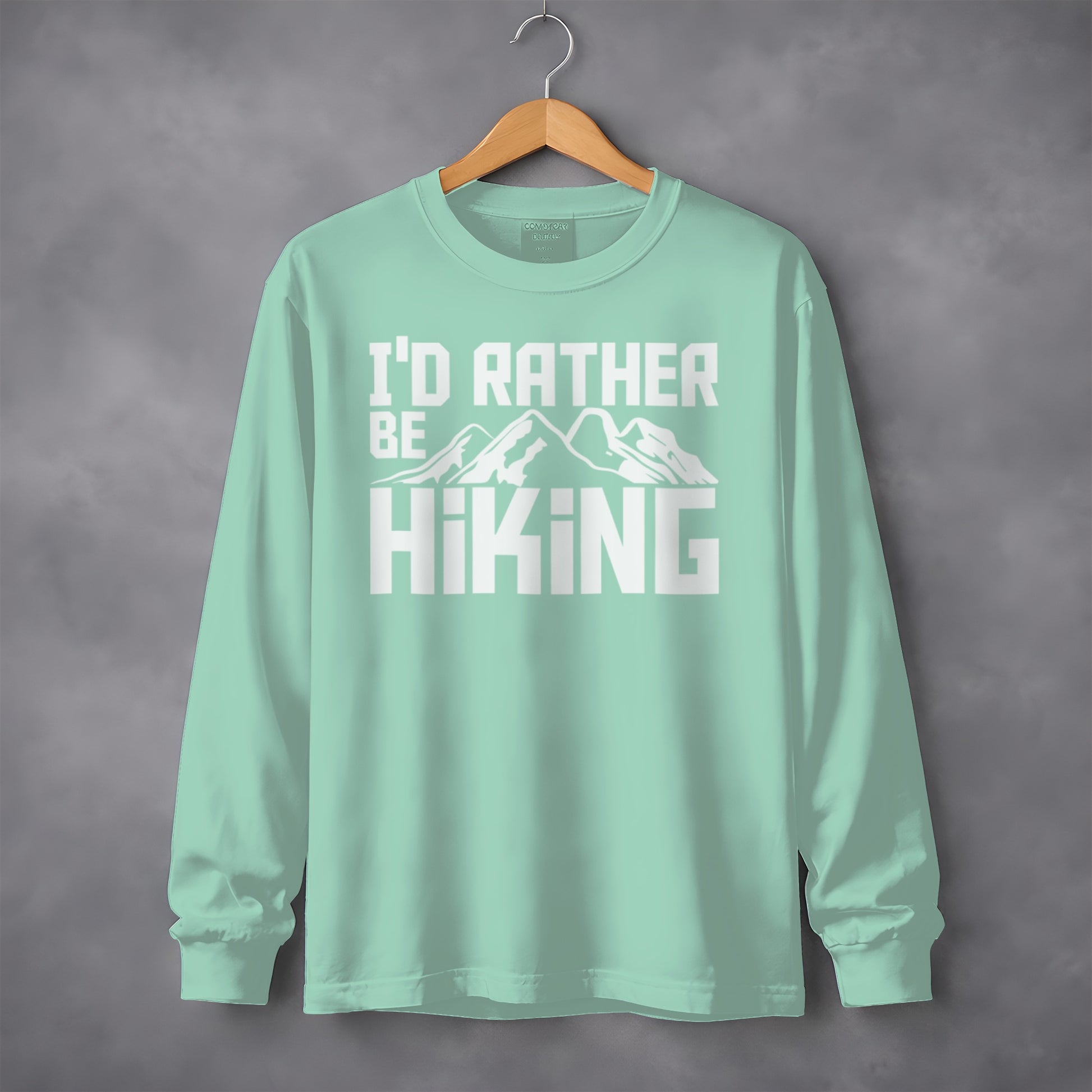 I'd Rather Be Hiking Long Sleeve Shirt for Outdoor Enthusiasts