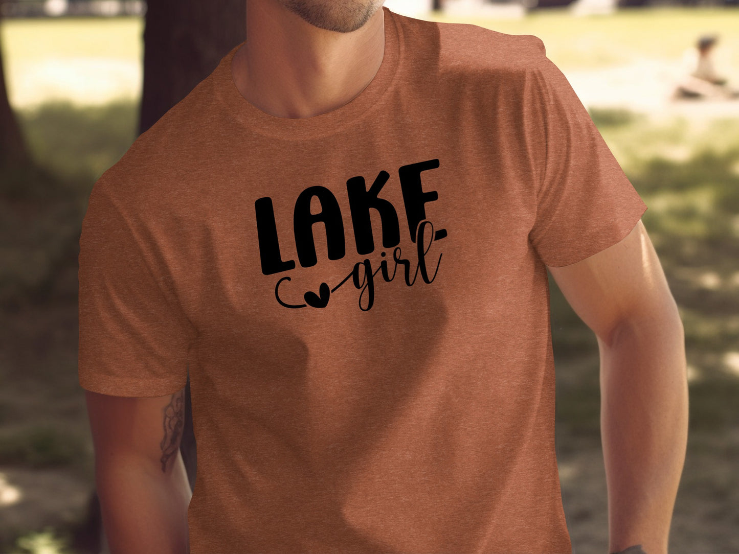 Lake Heart Girl Graphic Summer Vacation Outfit T-Shirt T-Shirt - Outdoor & Adventure Collection - Mile Marker 16 Gear by Cloud 16 Clothing Co.