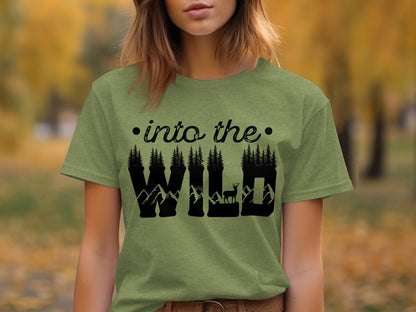 Into The Wild Outdoor Adventure Nature Inspired Graphic T-Shirt T-Shirt - Outdoor & Adventure Collection - Mile Marker 16 Gear by Cloud 16 Clothing Co.