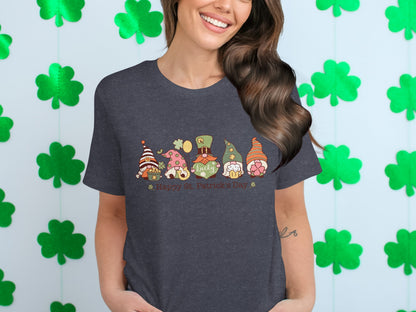 Happy St. Patrick's Day Gnomes Graphic T-Shirt