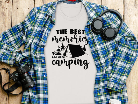 The Best Memories Are Made Camping Outdoors T-Shirt T-Shirt - Outdoor & Adventure Collection - Mile Marker 16 Gear by Cloud 16 Clothing Co.