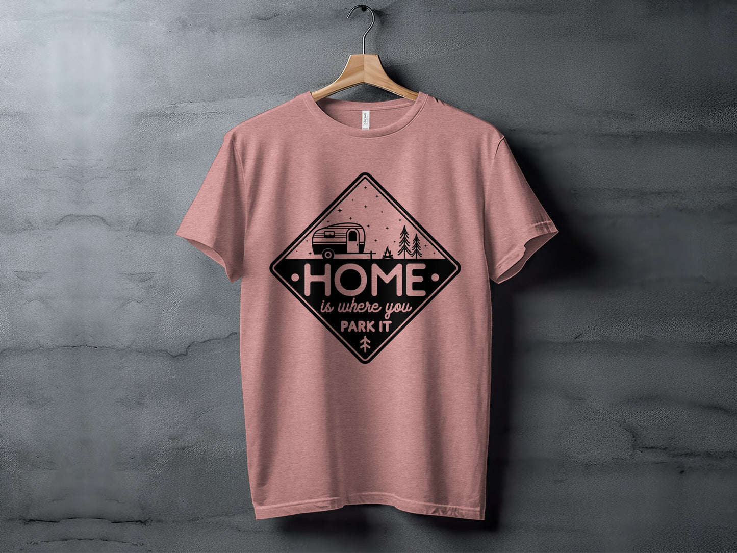 Home Is Where You Park It Camping RV Adventure T-Shirt T-Shirt - Outdoor & Adventure Collection - Mile Marker 16 Gear by Cloud 16 Clothing Co.