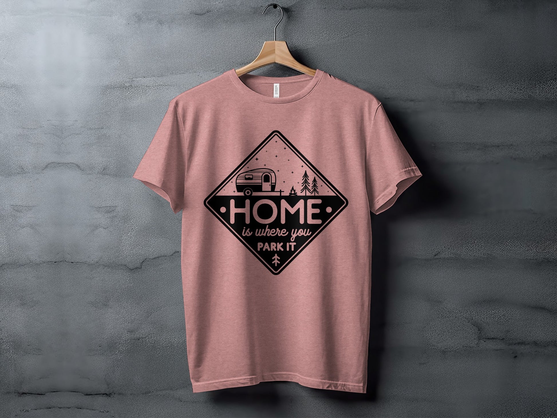 Home Is Where You Park It Camping RV Adventure T-Shirt T-Shirt - Outdoor & Adventure Collection - Mile Marker 16 Gear by Cloud 16 Clothing Co.