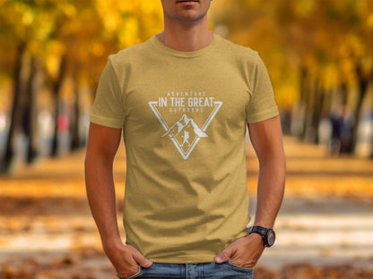 Adventure In The Great Outdoors Mountains T-Shirt T-Shirt - Outdoor & Adventure Collection - Mile Marker 16 Gear by Cloud 16 Clothing Co.
