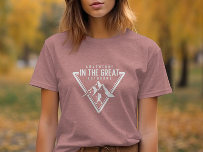 Adventure In The Great Outdoors Mountains T-Shirt T-Shirt - Outdoor & Adventure Collection - Mile Marker 16 Gear by Cloud 16 Clothing Co.