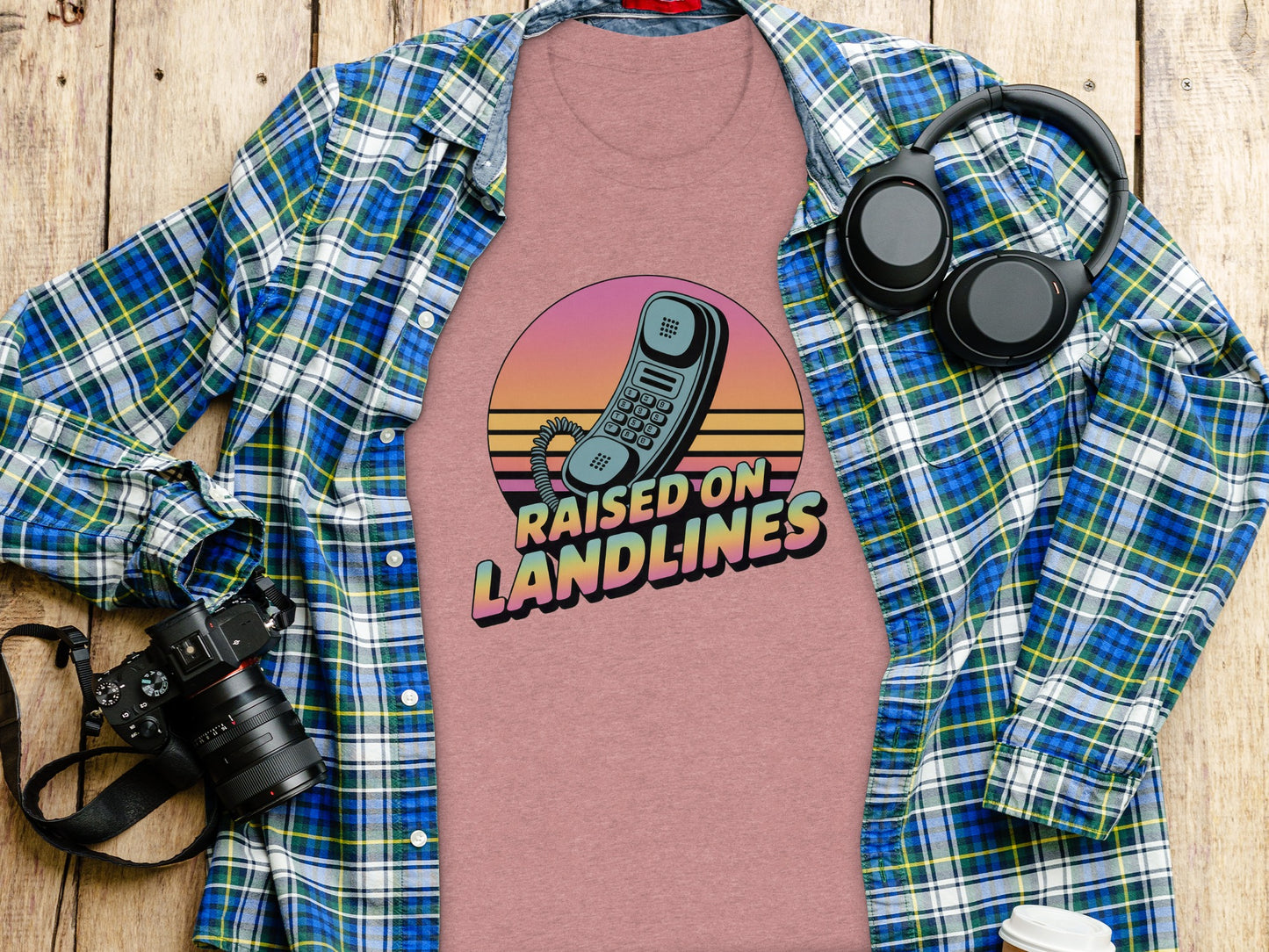Raised on Landlines Vintage Graphic T-Shirt