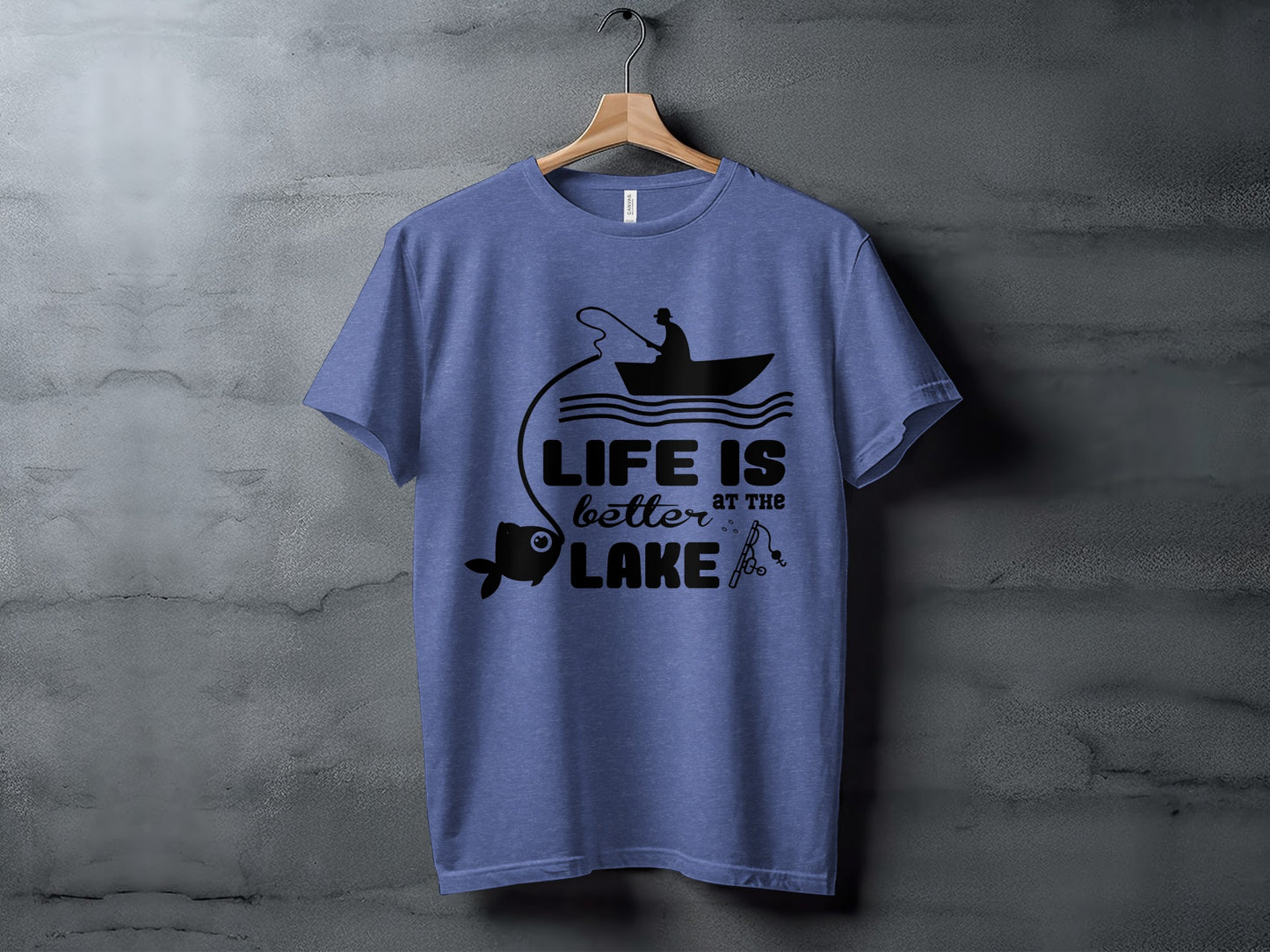 Life Is Better At The Lake Fishing Adventure Graphic T-Shirt T-Shirt - Outdoor & Adventure Collection - Mile Marker 16 Gear by Cloud 16 Clothing Co.