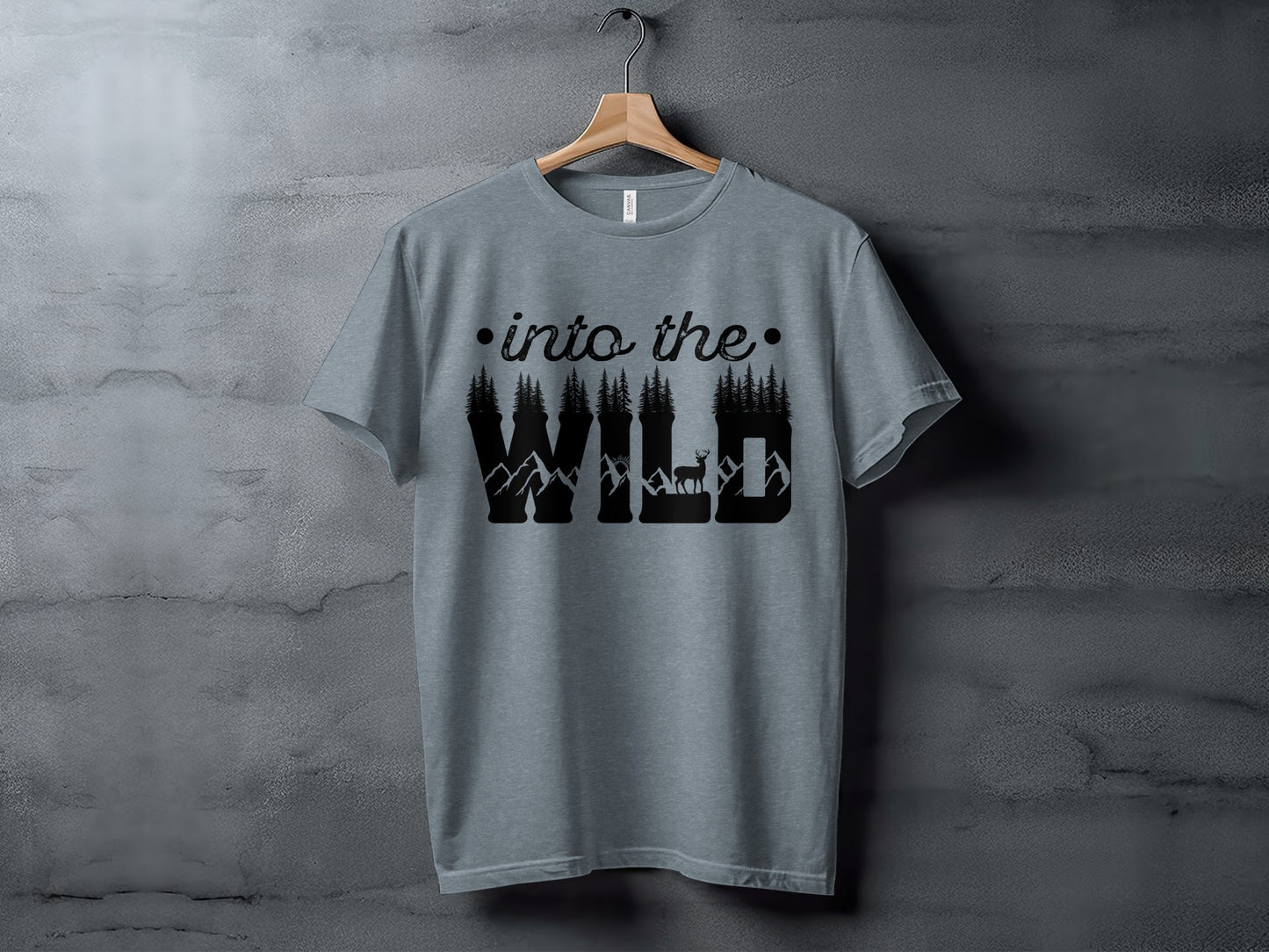 Into The Wild Outdoor Adventure Nature Inspired Graphic T-Shirt T-Shirt - Outdoor & Adventure Collection - Mile Marker 16 Gear by Cloud 16 Clothing Co.