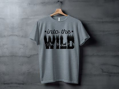 Into The Wild Outdoor Adventure Nature Inspired Graphic T-Shirt T-Shirt - Outdoor & Adventure Collection - Mile Marker 16 Gear by Cloud 16 Clothing Co.