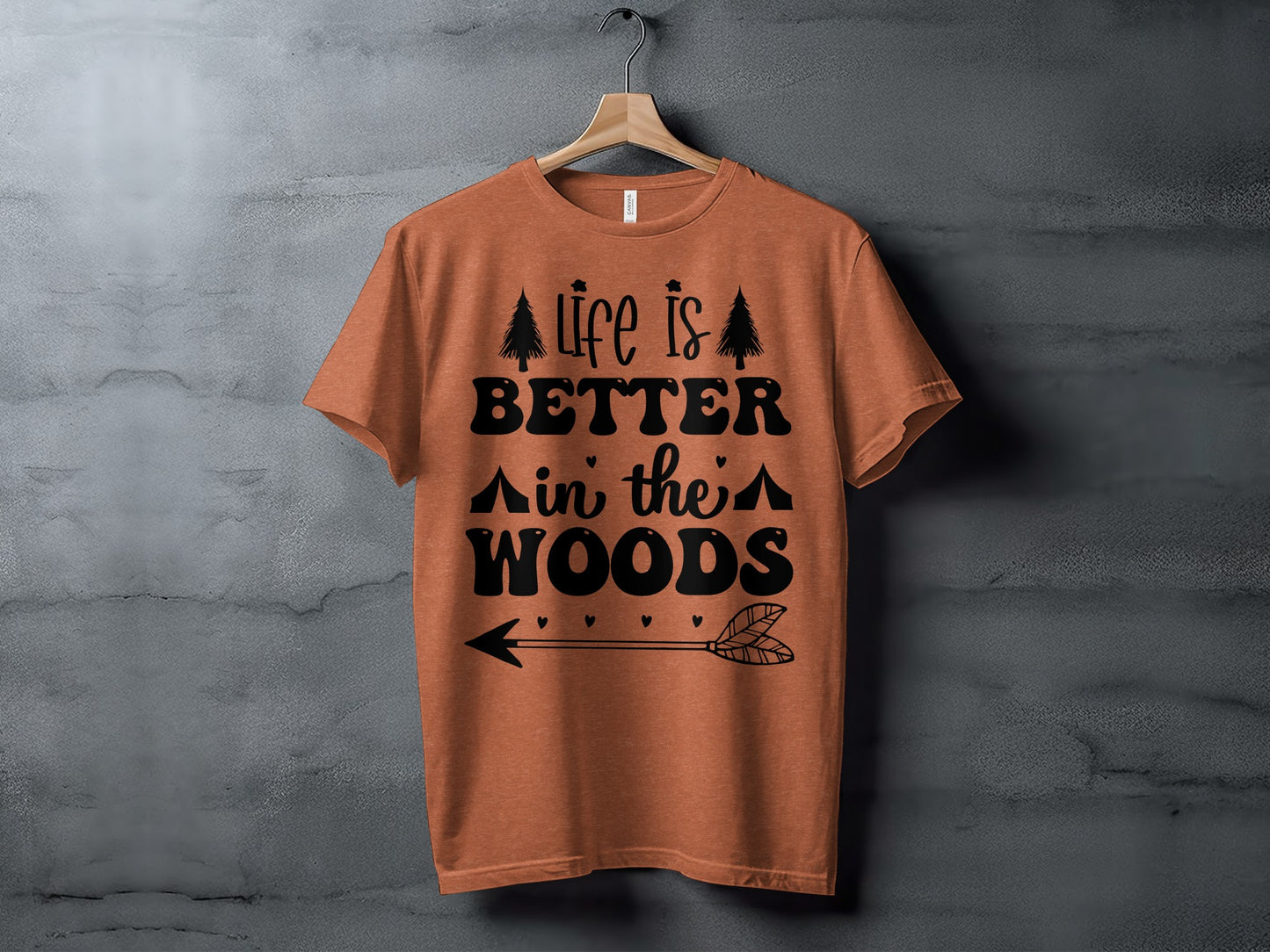 Life Is Better In The Woods With Arrow T-Shirt T-Shirt - Outdoor & Adventure Collection - Mile Marker 16 Gear by Cloud 16 Clothing Co.