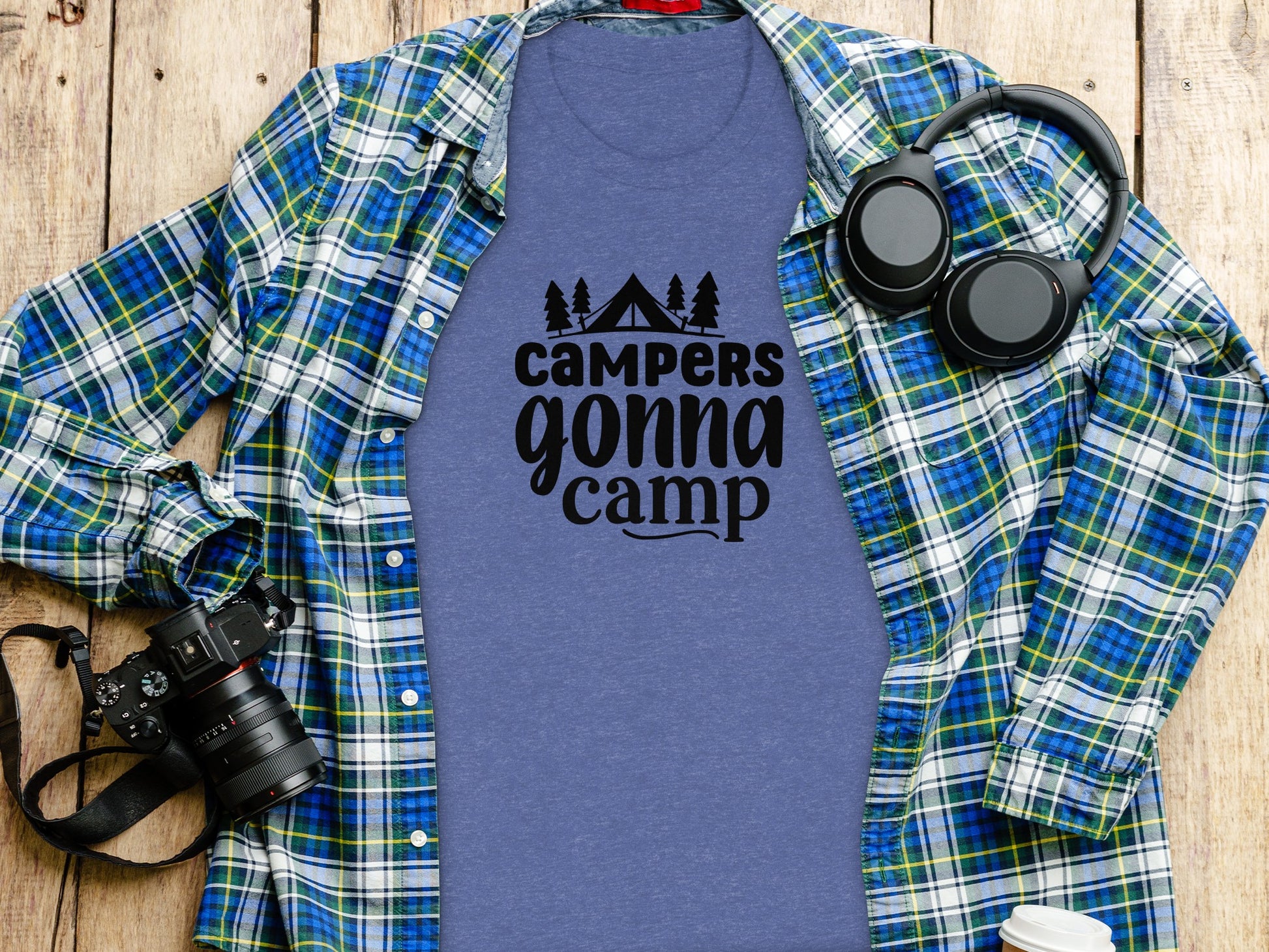Campers Gonna Camp Camping Outdoor Adventure T-Shirt T-Shirt - Outdoor & Adventure Collection - Mile Marker 16 Gear by Cloud 16 Clothing Co.