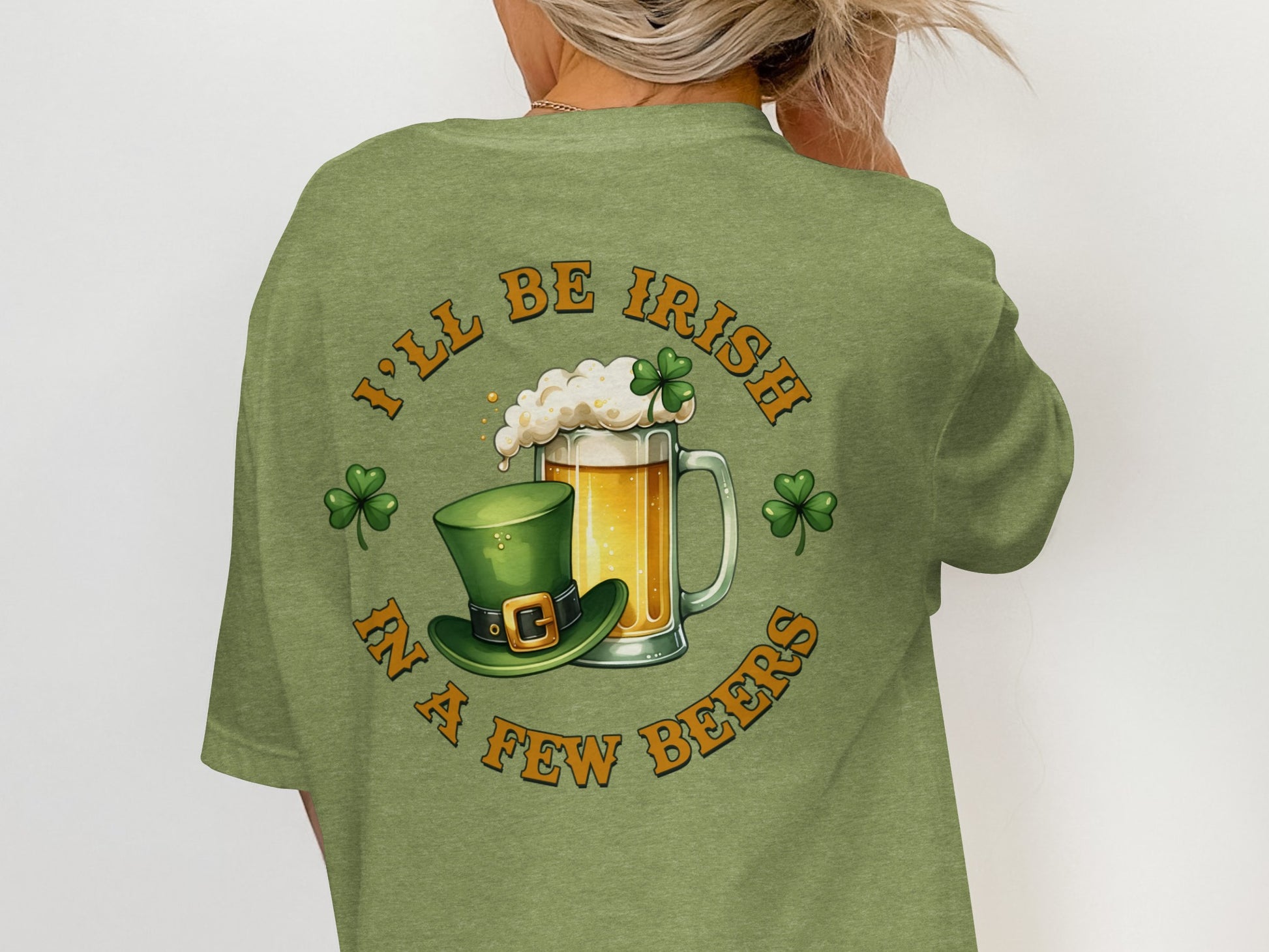 Scrappy Malone's Bar, Shamrock Decor, St Patricks Day, Irish Pub Sign, Gift for Pub Owner, Home Bar Decor T-Shirt - Scrappy Malone's Bar 100-Proof Humor - Cloud 16 Clothing Co.