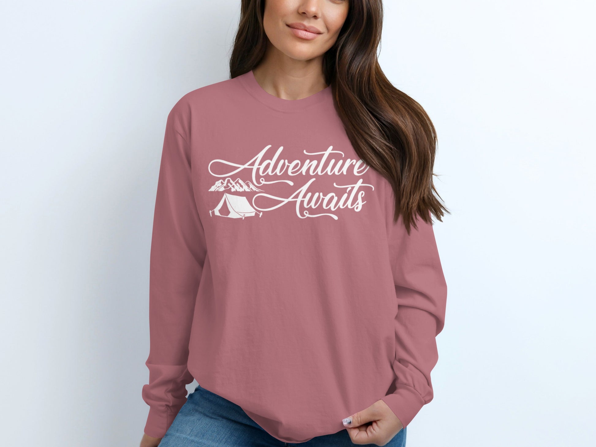 Adventure Awaits Graphic Long Sleeve Sweatshirt Product