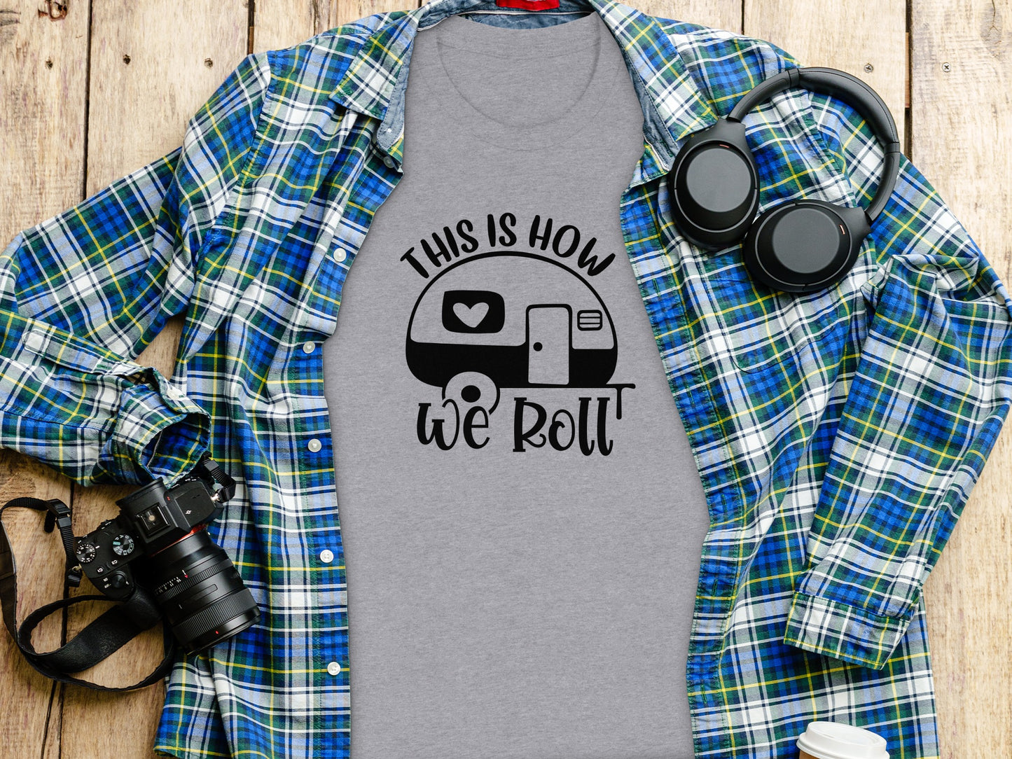 This is How We Roll Camper Graphic For Adventurers T-Shirt T-Shirt - Outdoor & Adventure Collection - Mile Marker 16 Gear by Cloud 16 Clothing Co.
