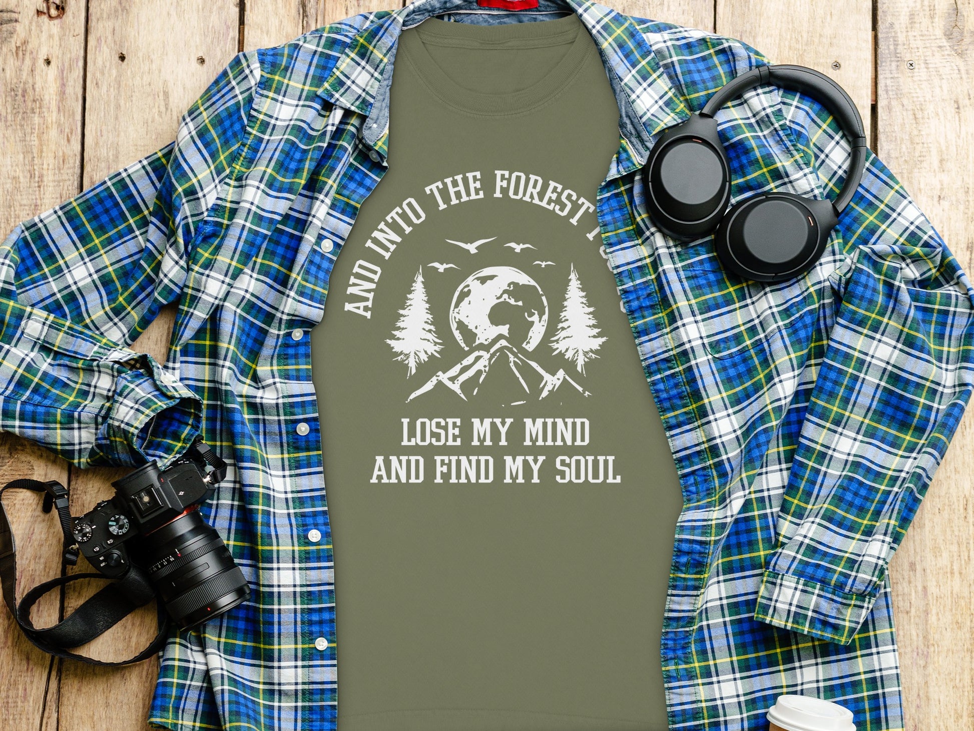 Into The Forest Design Lose My Mind Find My Soul Long Sleeve T-Shirt Long Sleeve Tee - Outdoor & Adventure Collection - Mile Marker 16 Gear by Cloud 16 Clothing Co.