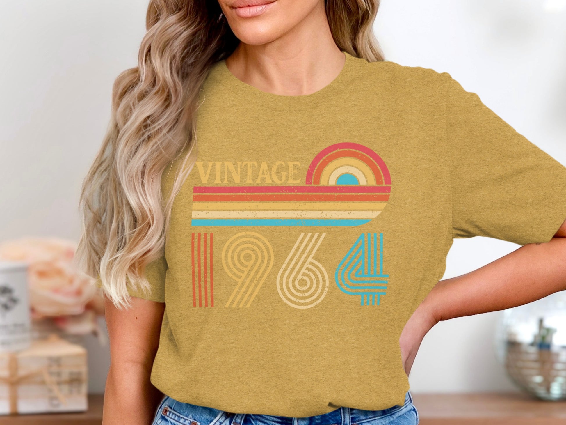 Vintage 1964 Retro Year Graphic T-Shirt