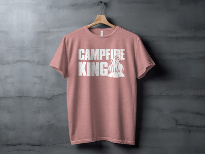 Campfire King Flames Graphic Outdoors Adventure T-Shirt T-Shirt - Outdoor & Adventure Collection - Mile Marker 16 Gear by Cloud 16 Clothing Co.