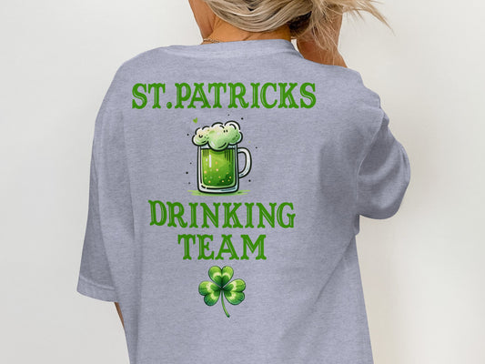 Scrappy Malone's Bar Logo, Irish Pub Design, Clover, Bar Sign, Green, Beer, Irish, Vintage Look, Home Bar Decor, Alcohol T-Shirt - Scrappy Malone's Bar 100-Proof Humor - Cloud 16 Clothing Co.