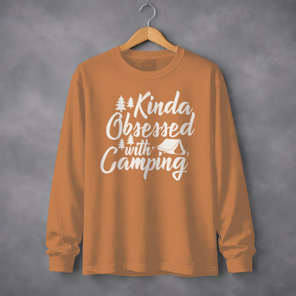 Kinda Obsessed with Camping Long Sleeve Shirt