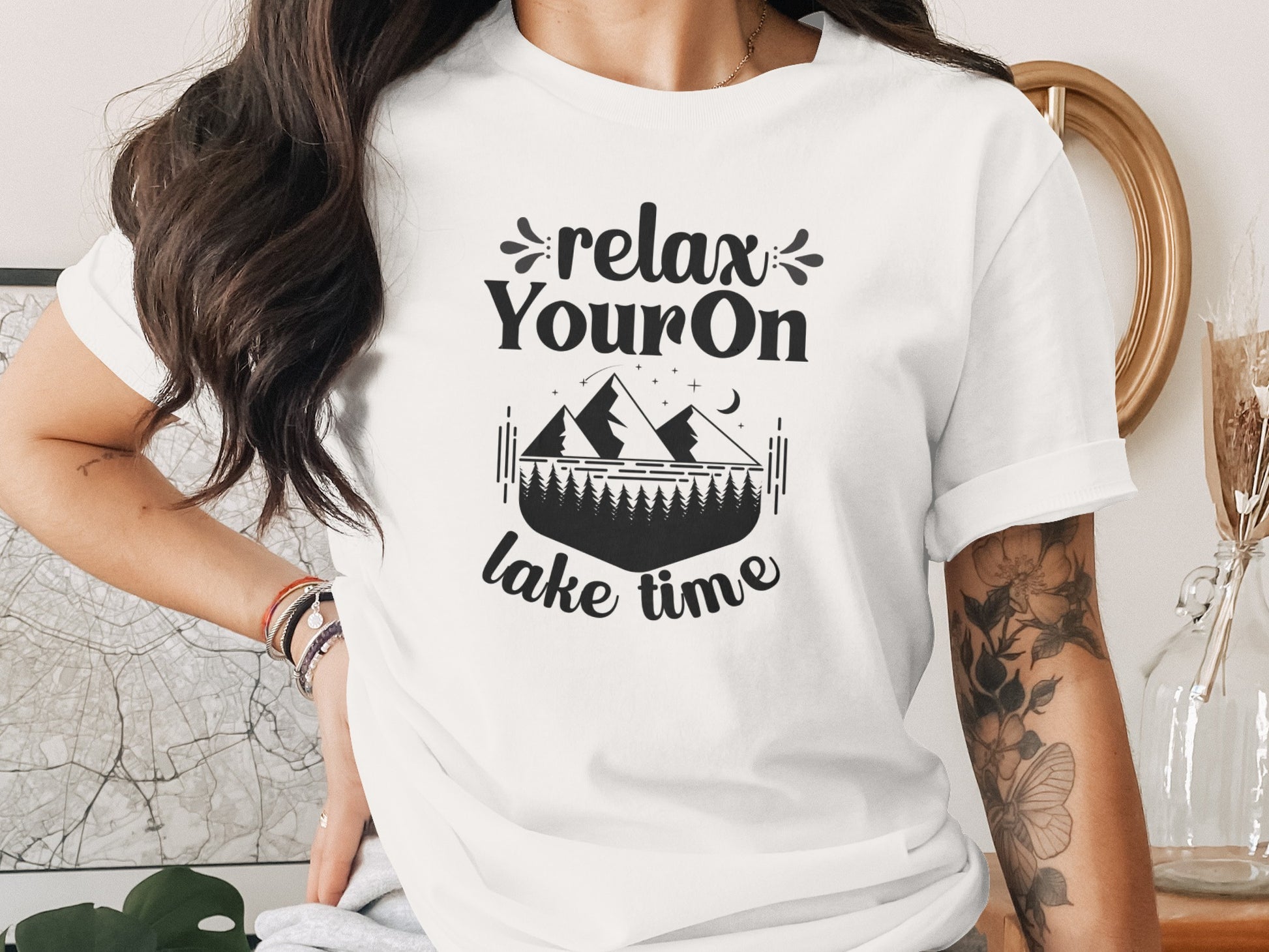 Relax Your On Lake Time Camping Outdoors Nature T-Shirt T-Shirt - Outdoor & Adventure Collection - Mile Marker 16 Gear by Cloud 16 Clothing Co.