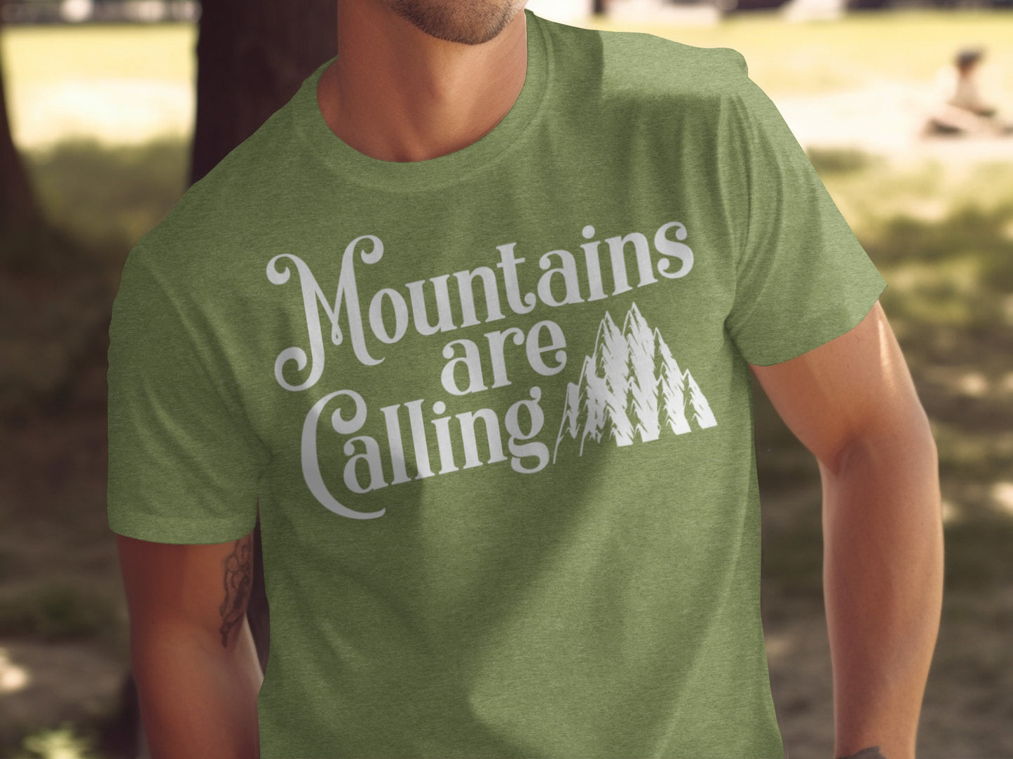 Mountains Are Calling And I Must Go Graphic Design T-Shirt T-Shirt - Outdoor & Adventure Collection - Mile Marker 16 Gear by Cloud 16 Clothing Co.
