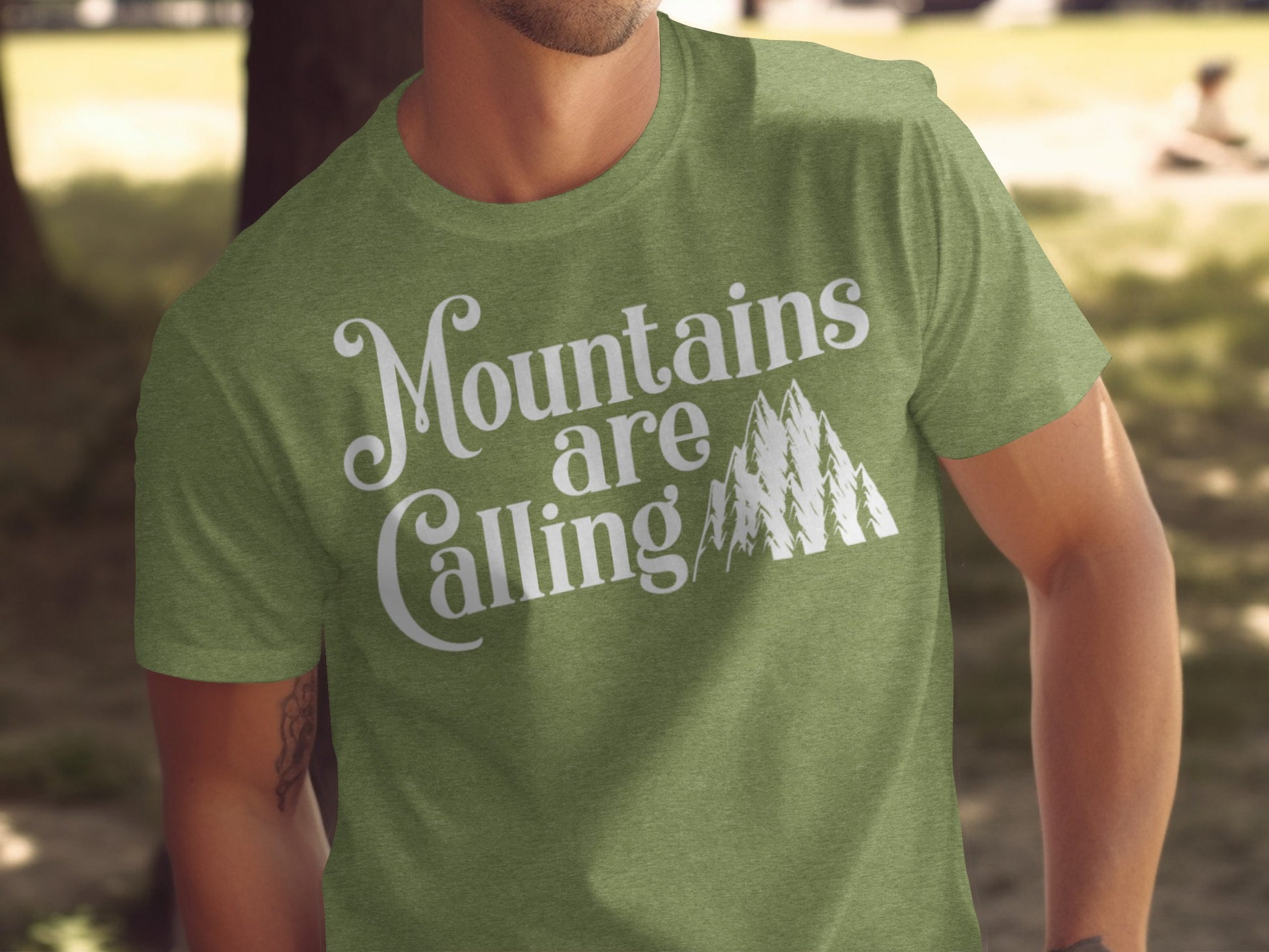 Mountains Are Calling And I Must Go Graphic Design T-Shirt T-Shirt - Outdoor & Adventure Collection - Mile Marker 16 Gear by Cloud 16 Clothing Co.